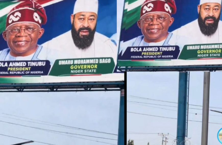 Nigerians React to Electric Fence Protecting Tinubu and Niger Governor’s Billboard
