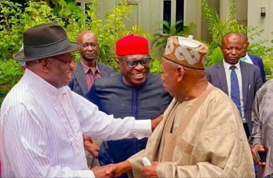 Ex-President Jonathan Meets with Ex-Governor Ganduje in Abuja Ahead of 2027 Elections