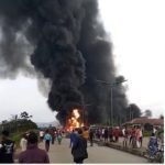 One Dead, Another Injured as Tanker Fire Ravages Cross River