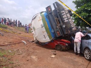 Tragedy in Ibadan: Diesel Tanker Crash Claims Five&hellip;